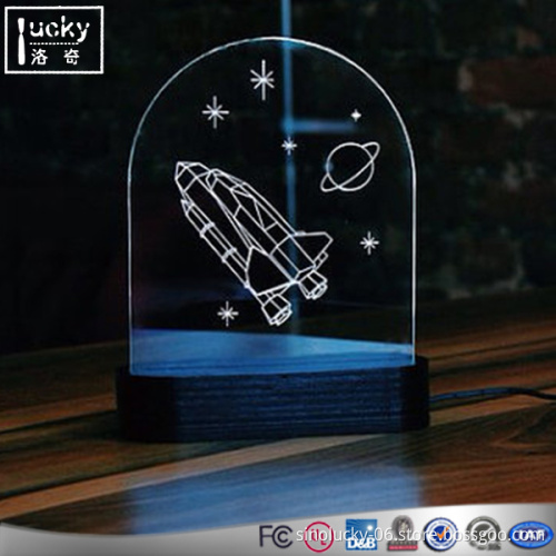 Acrylic Lighted Edge LED Sign,Custom Display Advertising Light Sign